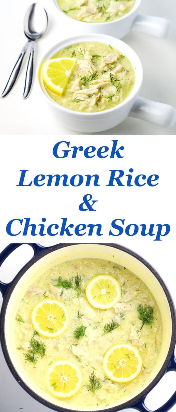 Greek Chicken Soup
 Greek Lemon Rice and Chicken Soup Tastefulventure