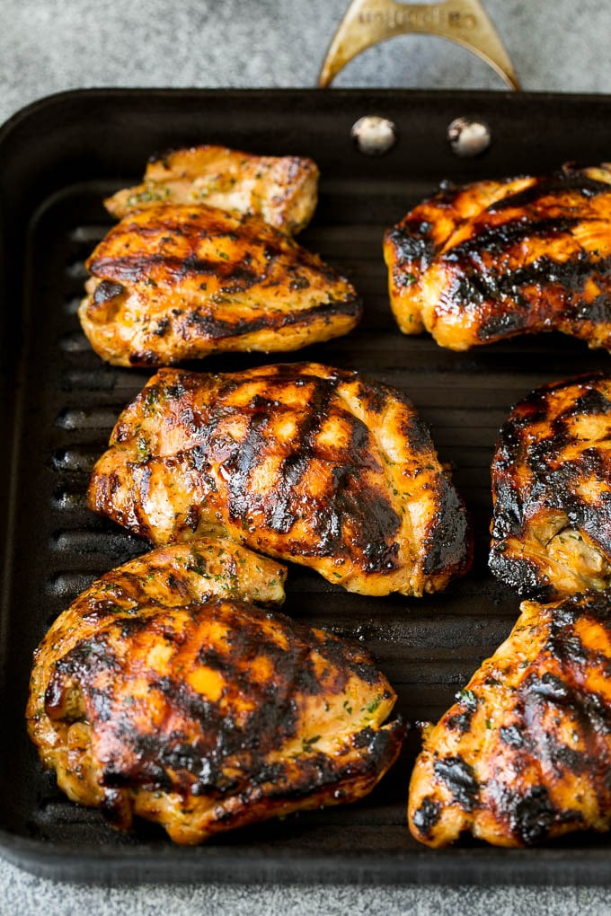 Grilled Chicken Thighs
 Grilled Chicken Thighs with Cilantro and Lime Dinner at