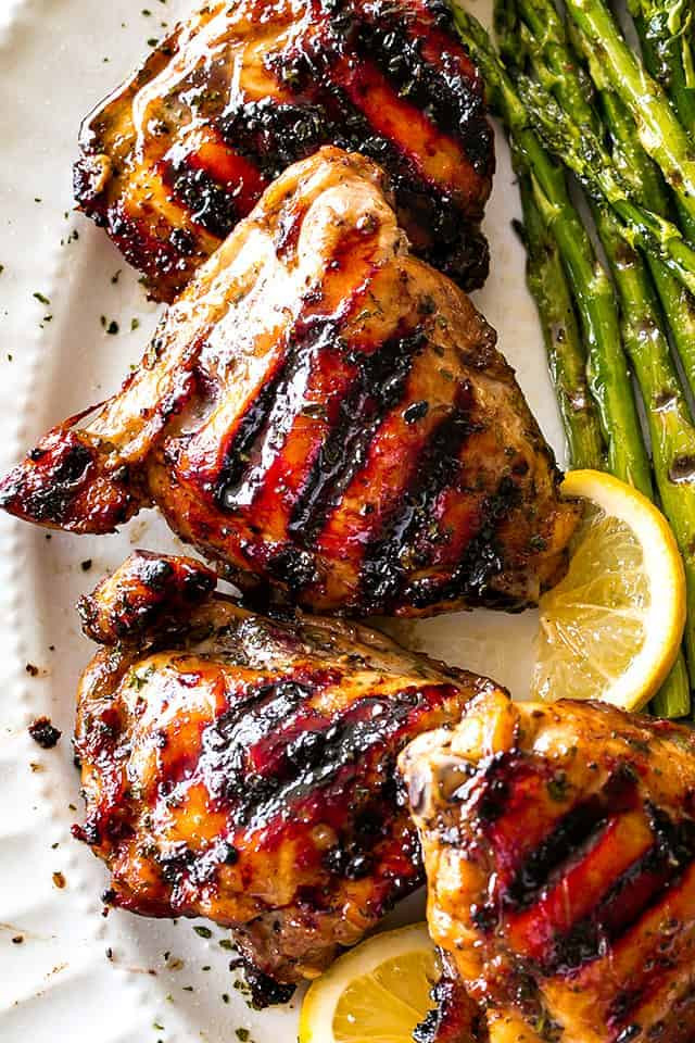 Grilled Chicken Thighs
 Grilled Chicken Thighs with Brown Sugar Glaze – Cravings
