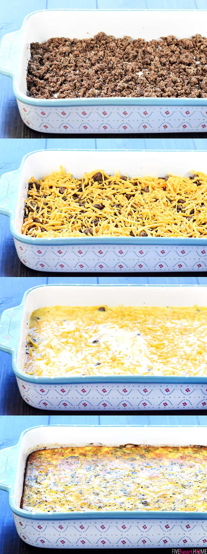Ground Beef And Egg Casserole
 Ground Beef Egg & Cheese Breakfast Casserole • FIVEheartHOME
