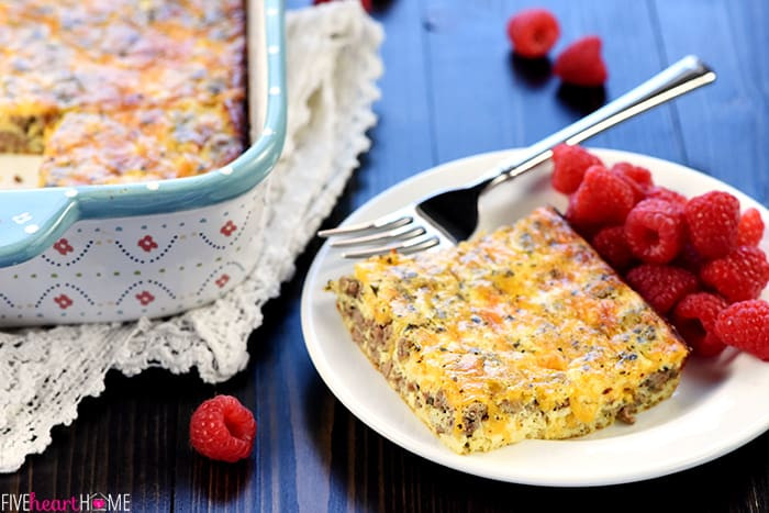 Ground Beef And Egg Casserole
 Ground Beef Egg & Cheese Breakfast Casserole • FIVEheartHOME