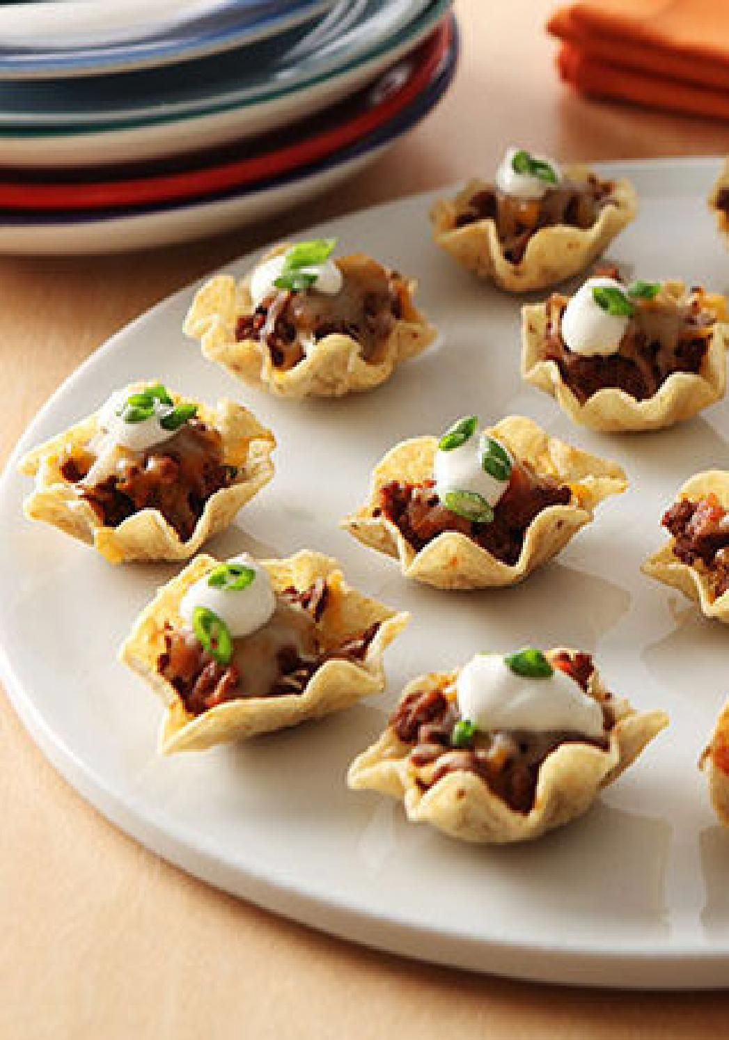 Ground Beef Appetizer Recipes
 Tortilla Appetizer Bites – Made with ground beef salsa