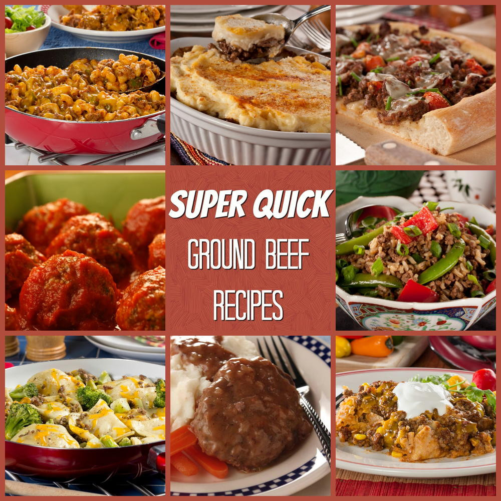 Ground Beef Appetizer Recipes
 Super Quick Ground Beef Recipes