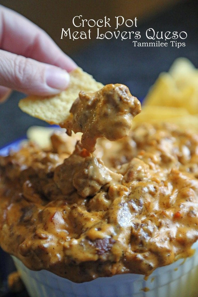 Ground Beef Appetizer Recipes
 Meat Lovers Slow Cooker Crock Pot Queso Dip Recipe