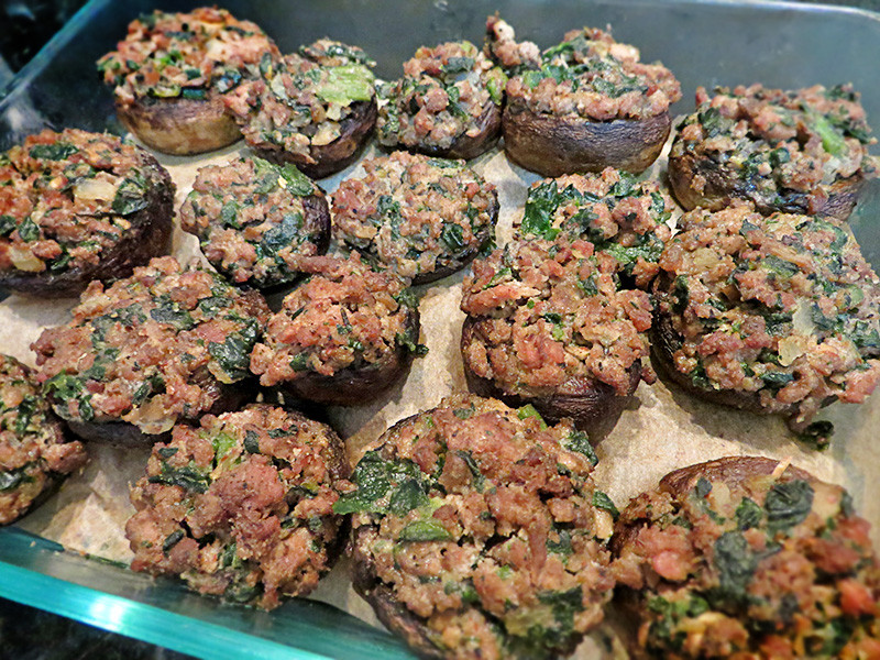 Ground Beef Appetizer Recipes
 Stuffed Mushrooms Appetizer with Sage Ground Beef