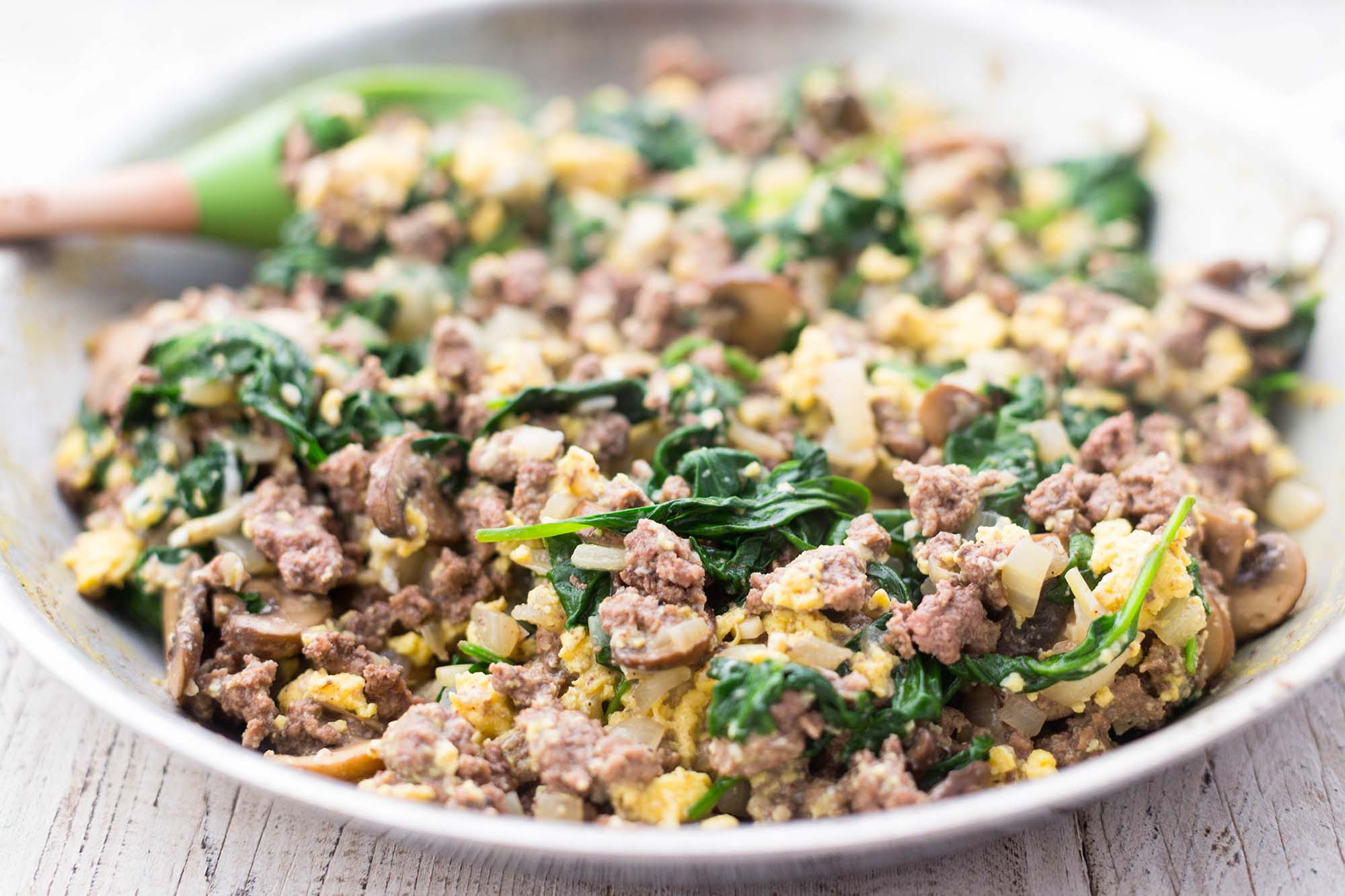 Ground Beef Egg Recipe
 Joe s Special Scrambled Eggs with Spinach Beef and
