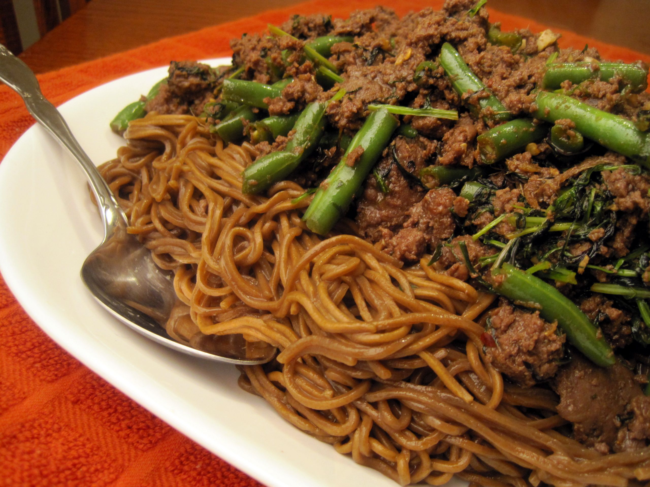 Ground Beef Green Beans
 Spicy Green Beans with Beef