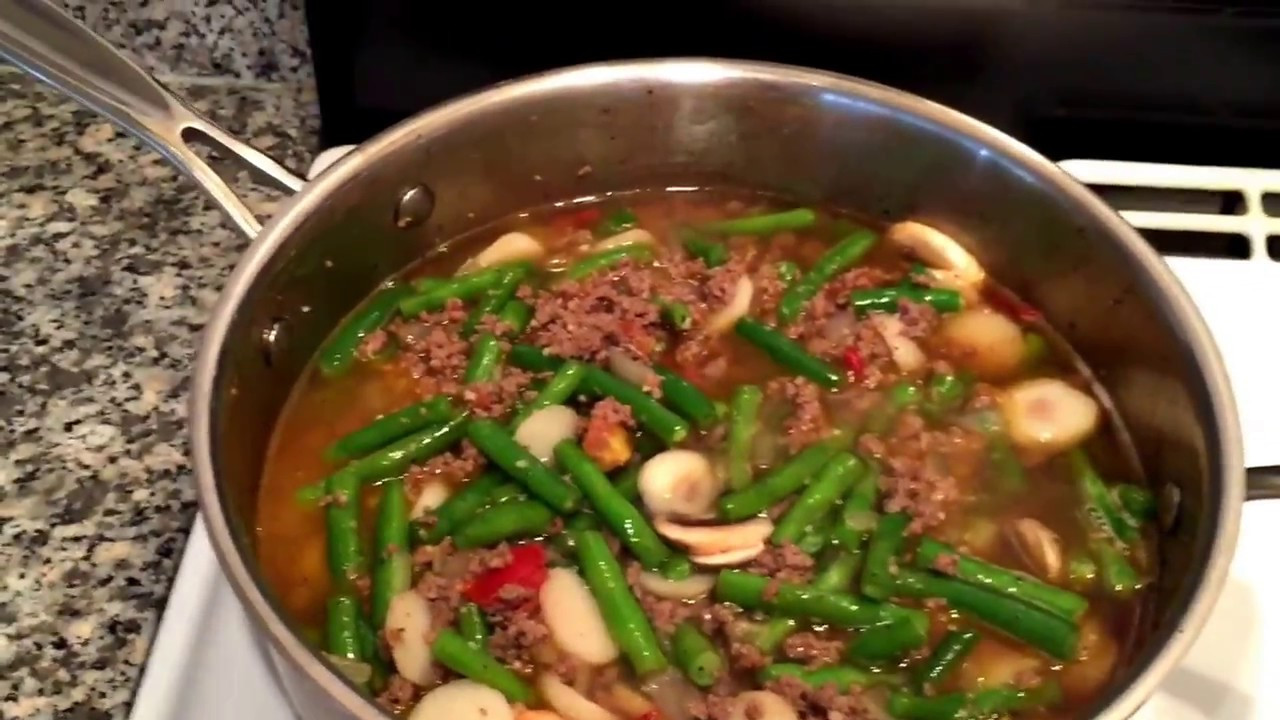 Ground Beef Green Beans
 Quick and easy Filipino style ground beef with green beans