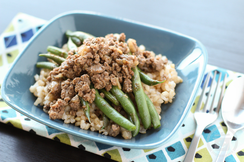Ground Beef Green Beans
 green beans & giniling ground beef in oyster sauce on