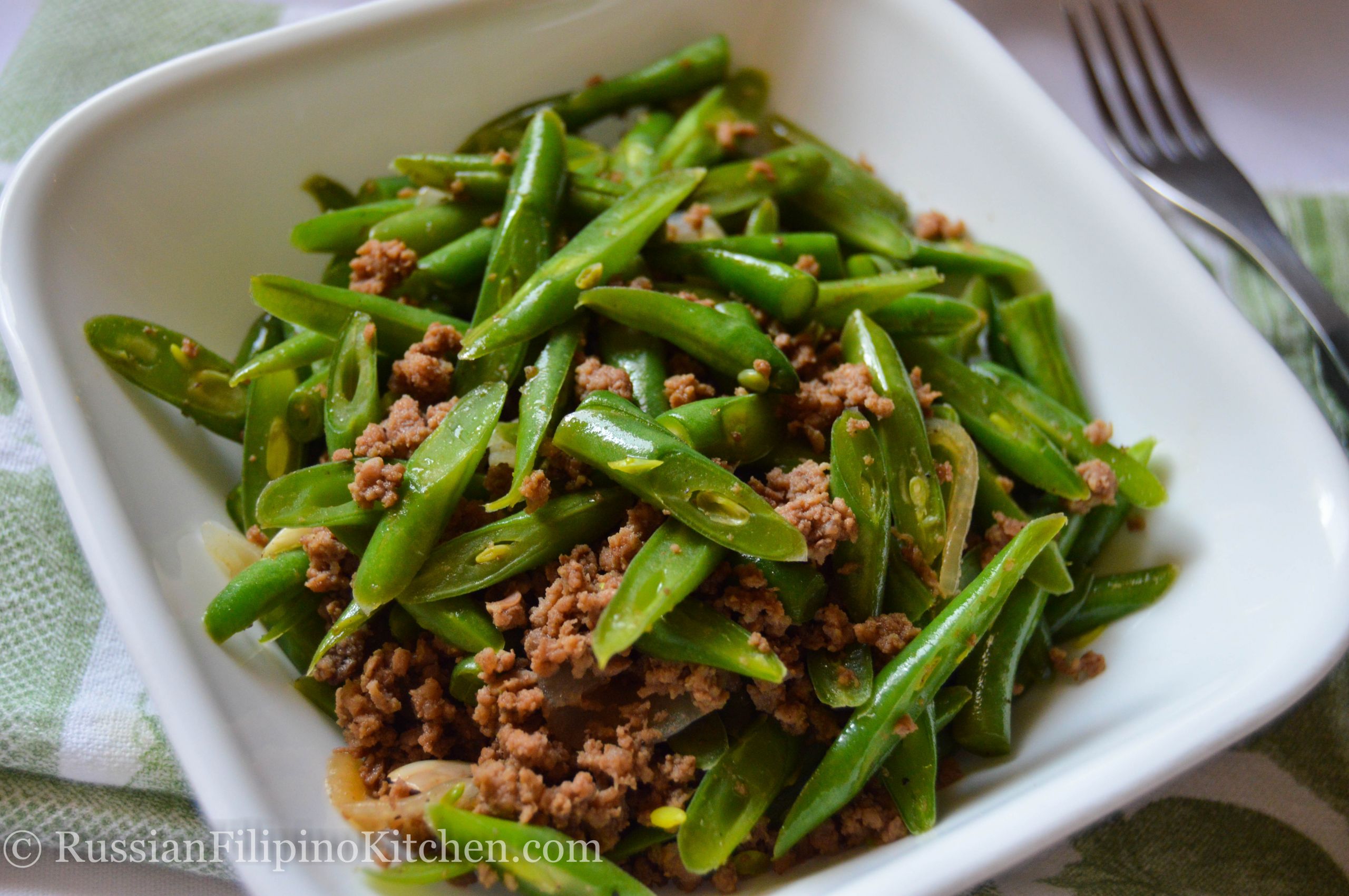 Ground Beef Green Beans
 Sautéed Green Beans With Ground Beef Filipino style