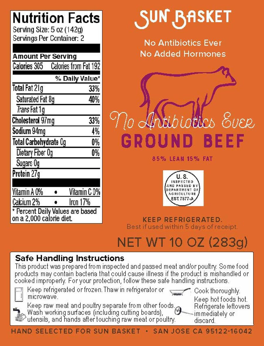 Ground Beef Nutrition
 Ground beef