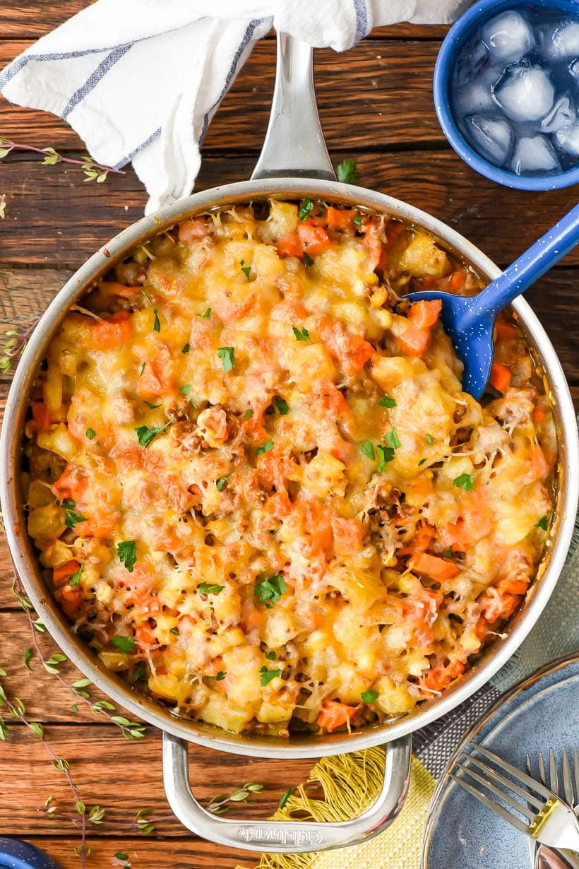 Ground Beef Potatoes
 Ground Beef and Potatoes Skillet
