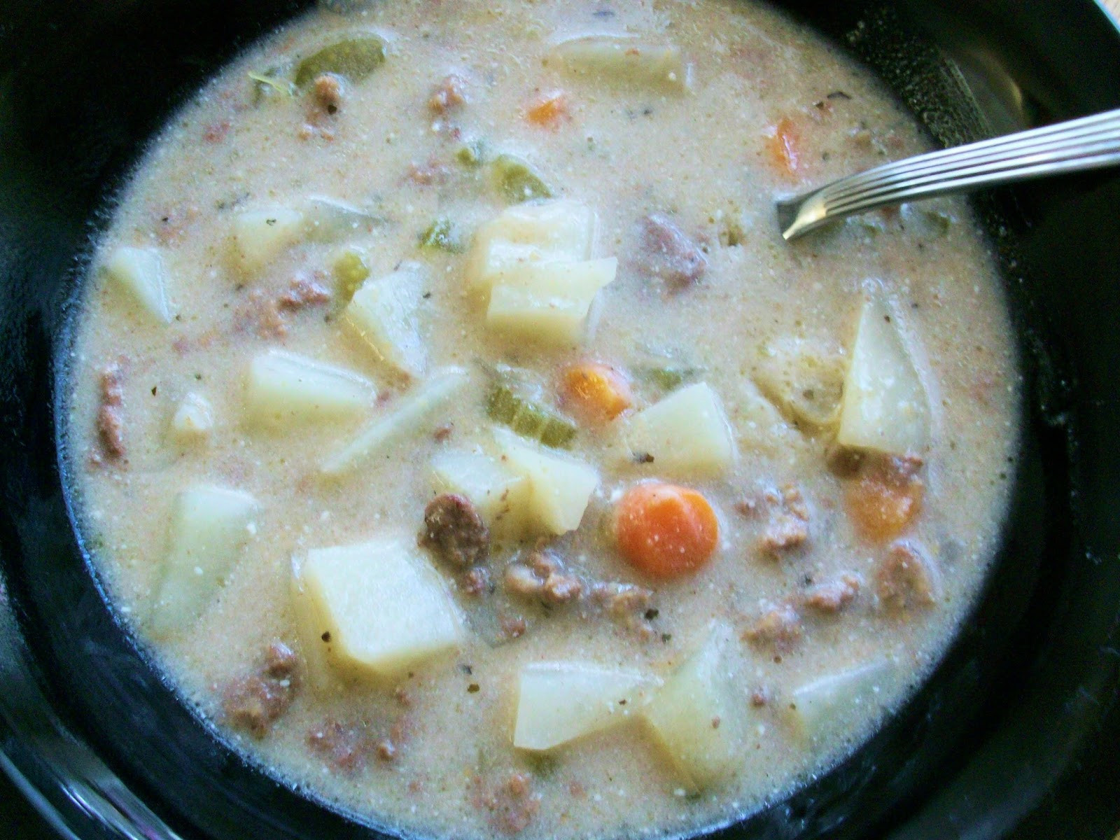 Ground Beef Soups
 Stir Laugh Repeat Ground Beef Potato Soup