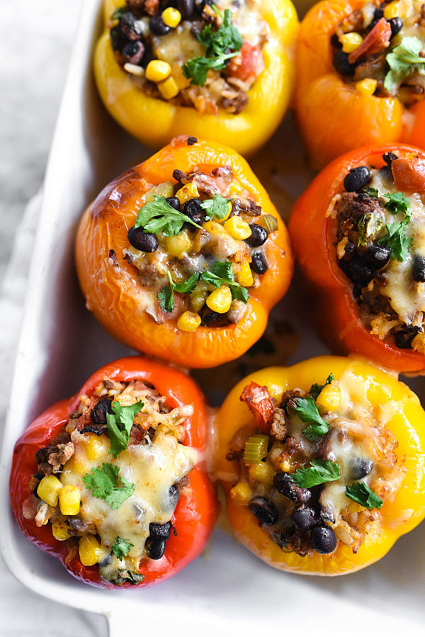 Ground Beef Stuffed Bell Peppers
 Southwestern Stuffed Bell Peppers