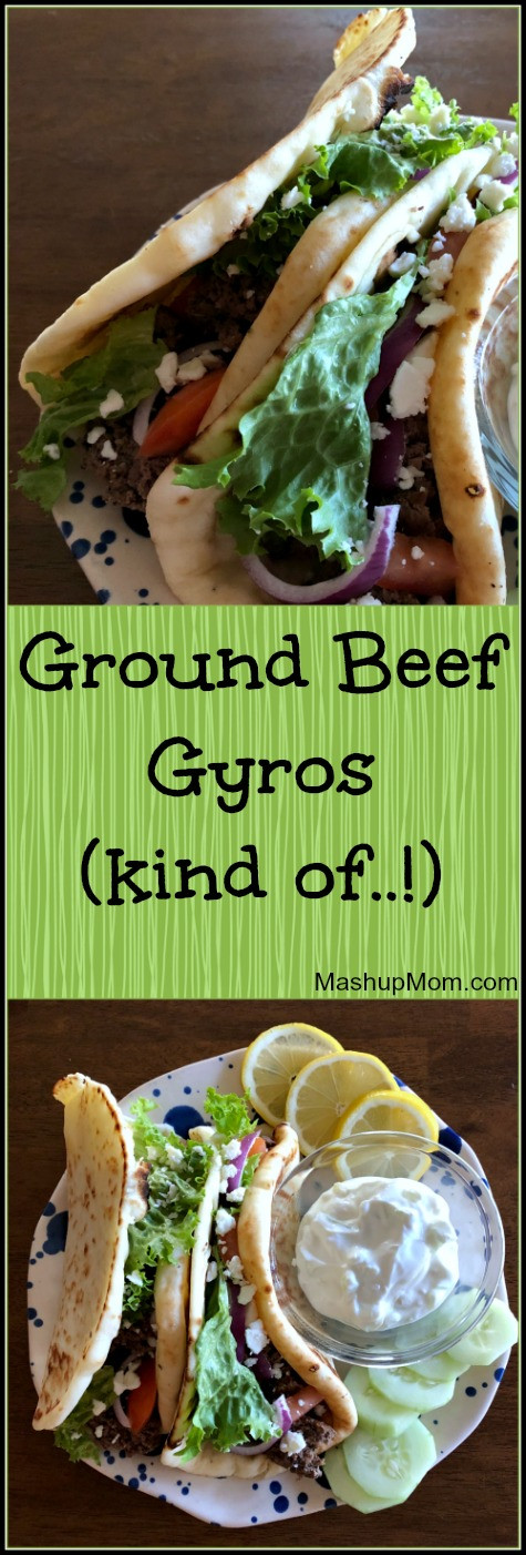 Ground Lamb Gyros
 Ground Beef Gyros kind of