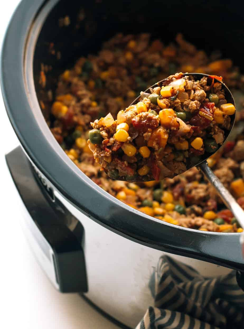 Ground Turkey Slow Cooker
 Slow Cooker Ground Turkey with Veggies and Southwest Spice