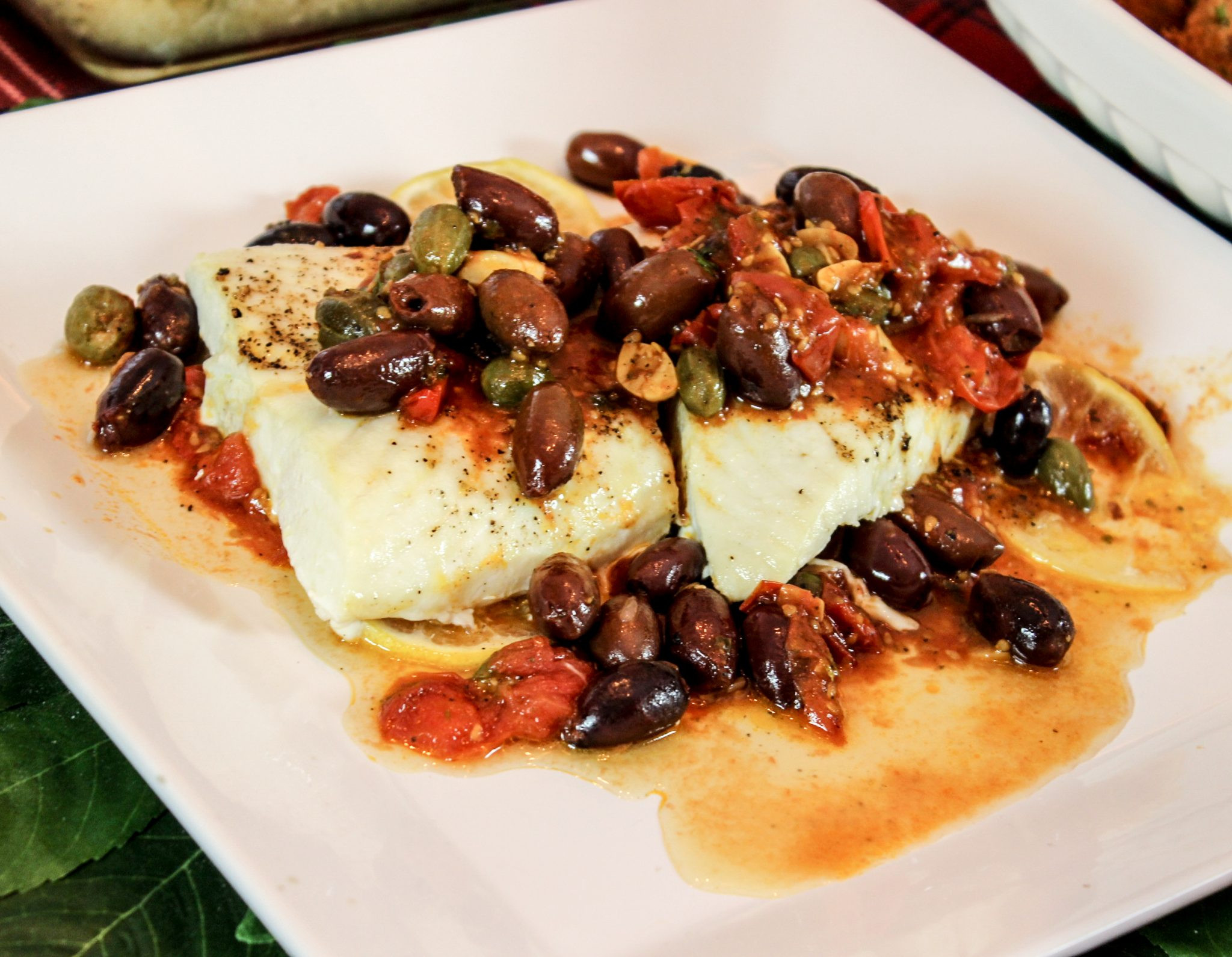 Halibut Fish Recipes
 Feast of the Seven Fishes Baked Halibut with Cherry