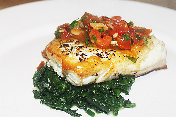 Halibut Fish Recipes
 Indian Halibut Recipe With Spinach and Tomatoes by The
