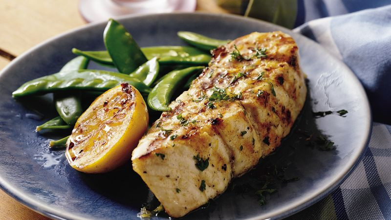 Halibut Fish Recipes
 Grilled Lemon Garlic Halibut Steaks recipe from Tablespoon