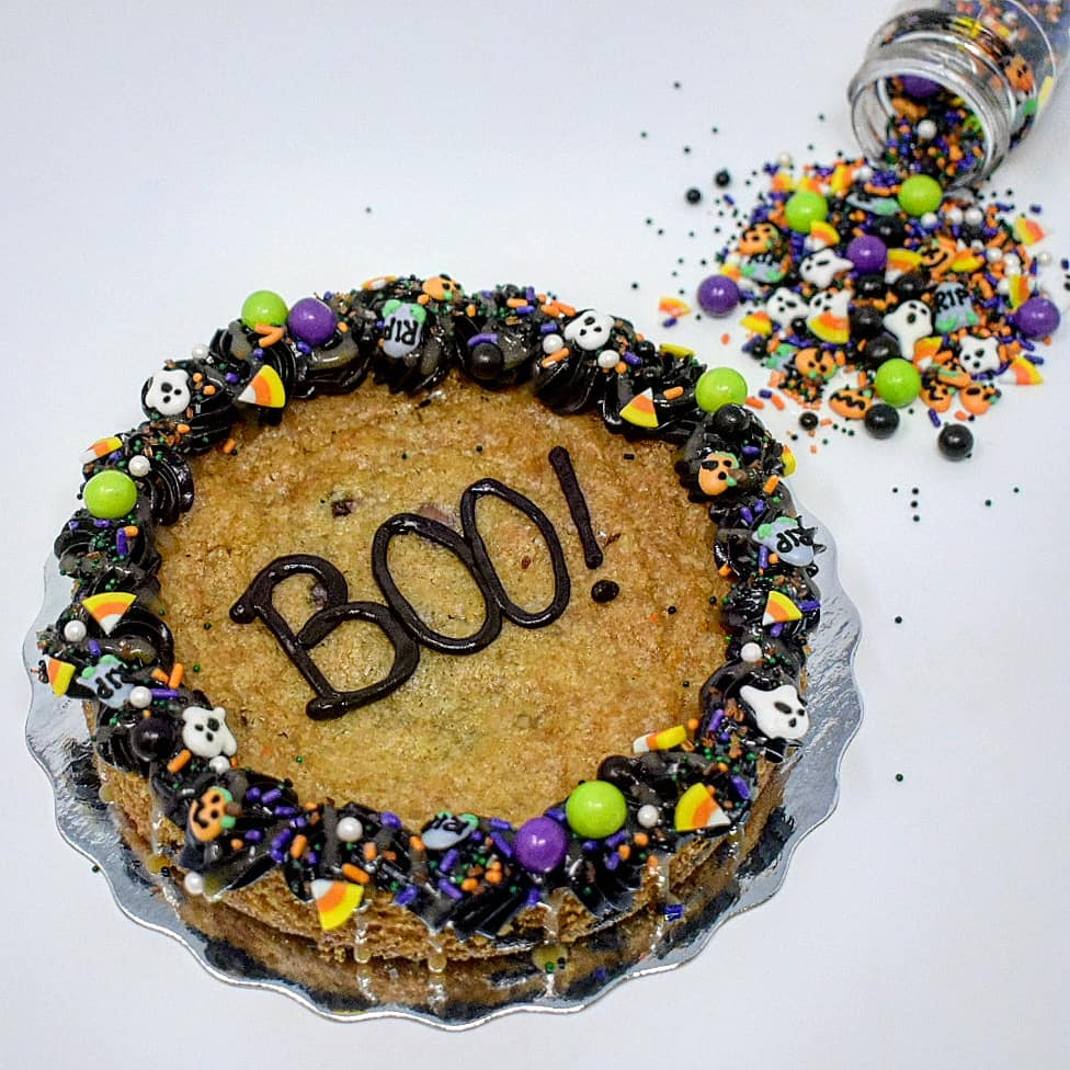 Halloween Cookie Cakes
 Made a cookie cake to take a cute picture of the Halloween