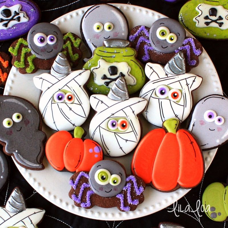 Halloween Cut Out Cookies
 How To Make Decorated Unicorn Mummy Face Decorated Cookies
