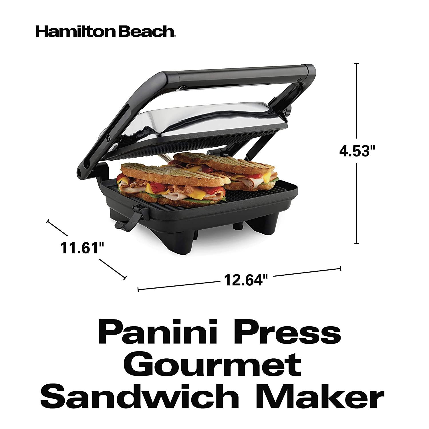 Hamilton Beach Panini Press Recipes
 Hamilton Beach Electric Panini Press Grill with Locking