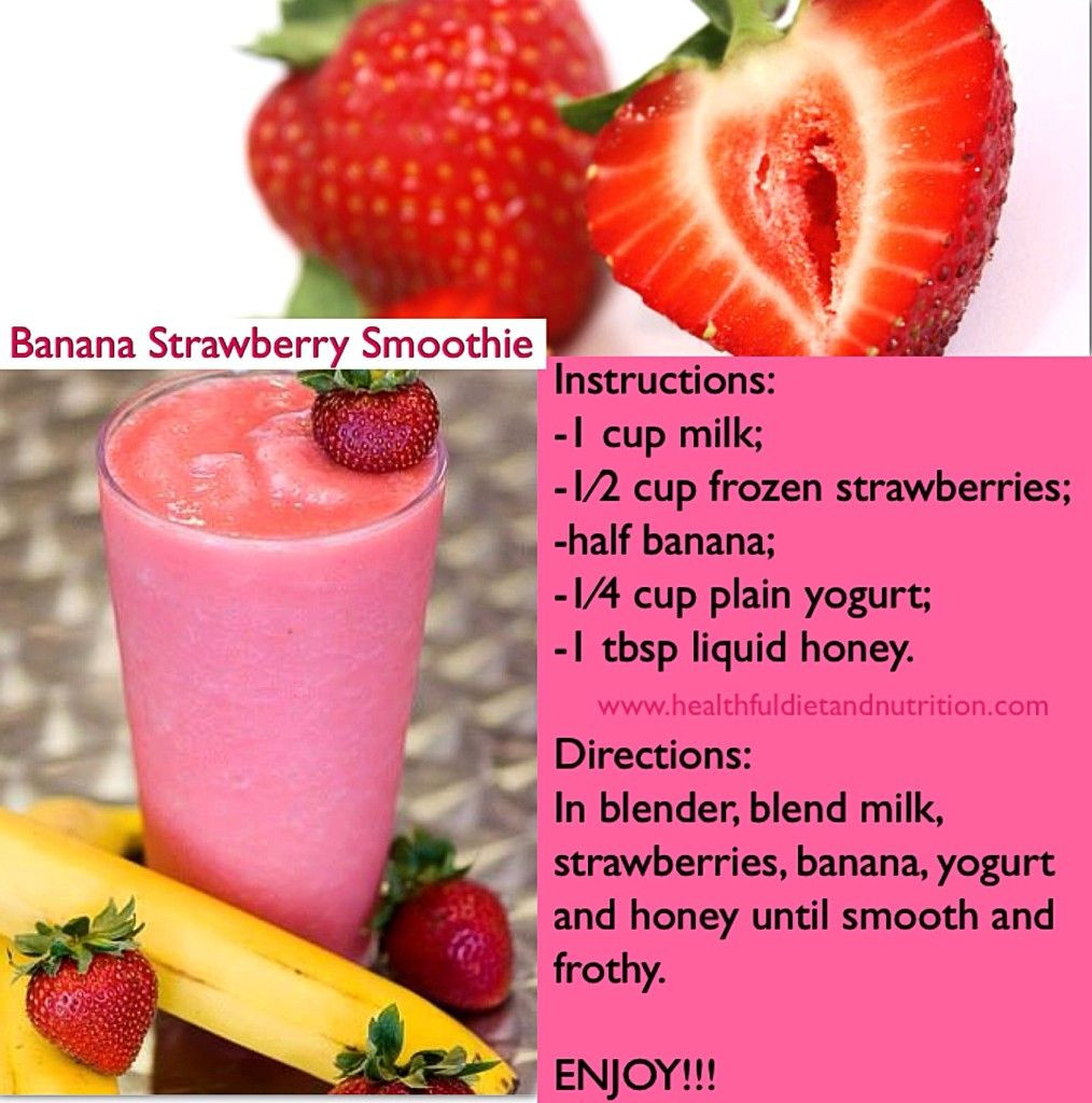 Healthy Banana Smoothie Recipes For Weight Loss
 Pin op Smoothie