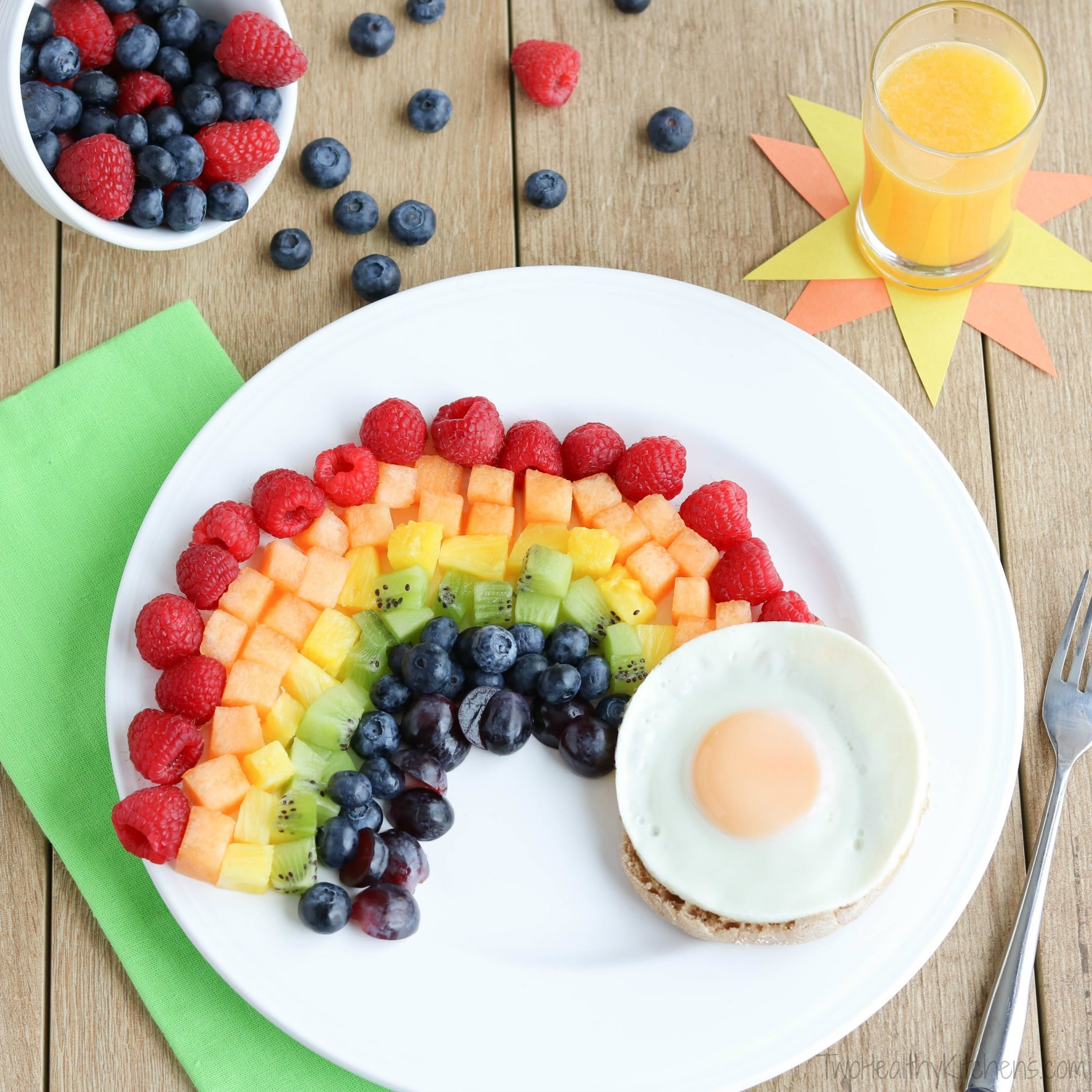 Healthy Breakfast For Toddlers
 Fruit Rainbow with a Pot of Gold Fun Breakfast Idea for