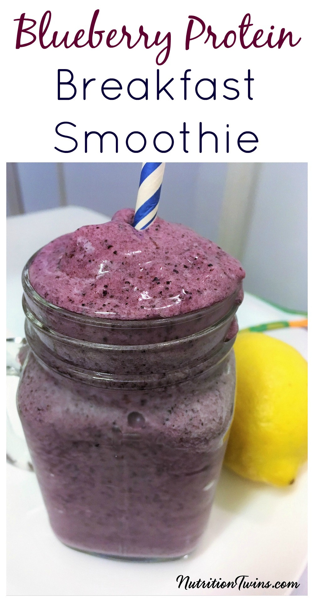 Healthy Breakfast Smoothies For Weight Loss
 Blueberry Protein Weight Loss Breakfast Smoothie