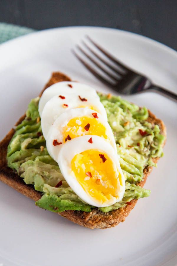 Healthy Breakfast With Boiled Eggs
 Hard Boiled Eggs with Avocado Toast Breakfast For Dinner