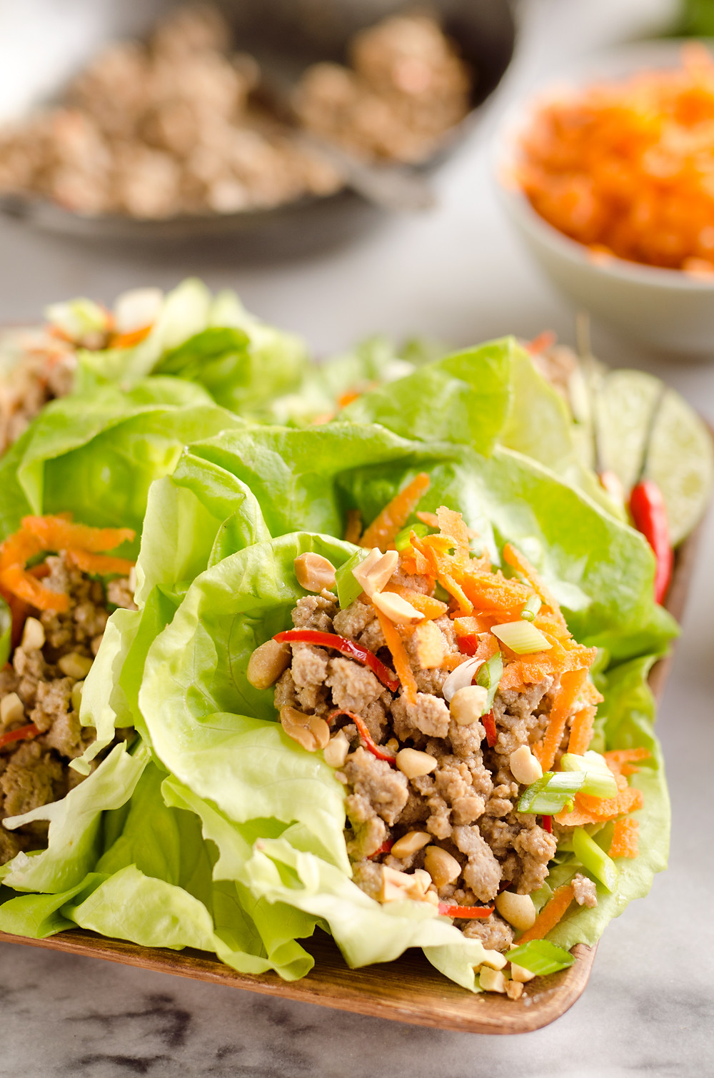 Healthy Dinner Ideas With Ground Turkey
 Turkey Thai Peanut Lettuce Wraps