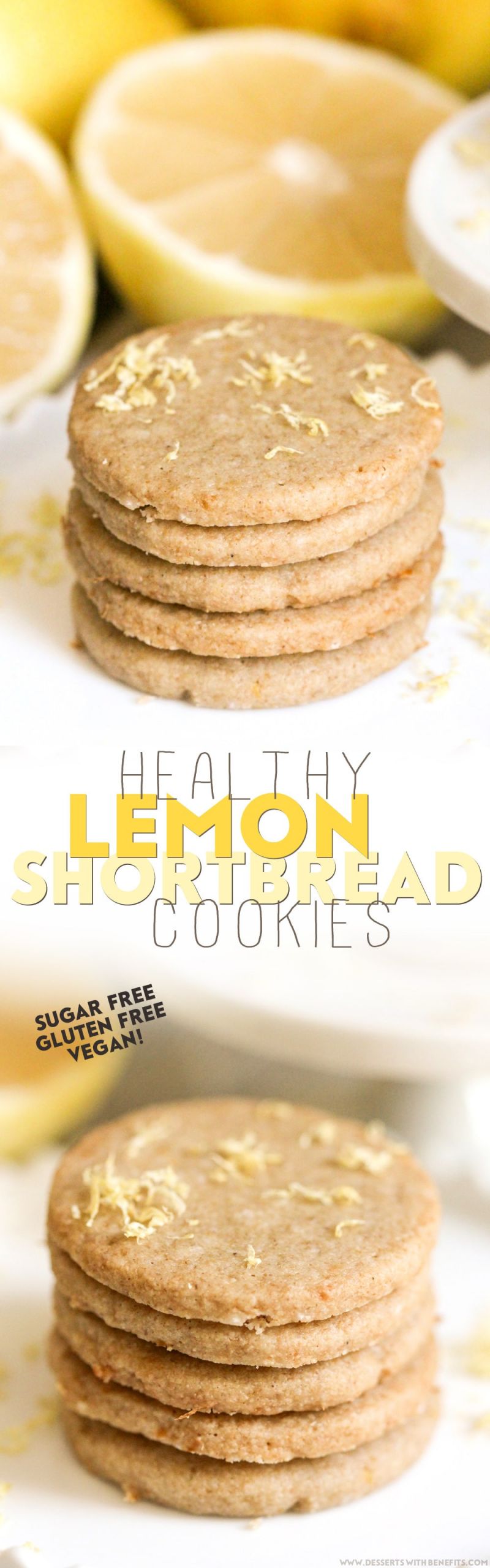 Healthy Lemon Desserts
 Healthy Lemon Shortbread Cookies recipe sugar free