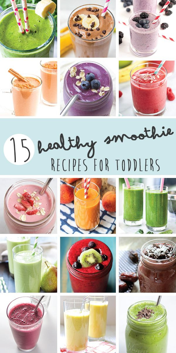 Healthy Smoothie Recipes For Kids
 15 Smoothies for Toddlers Kids Healthy Delicious