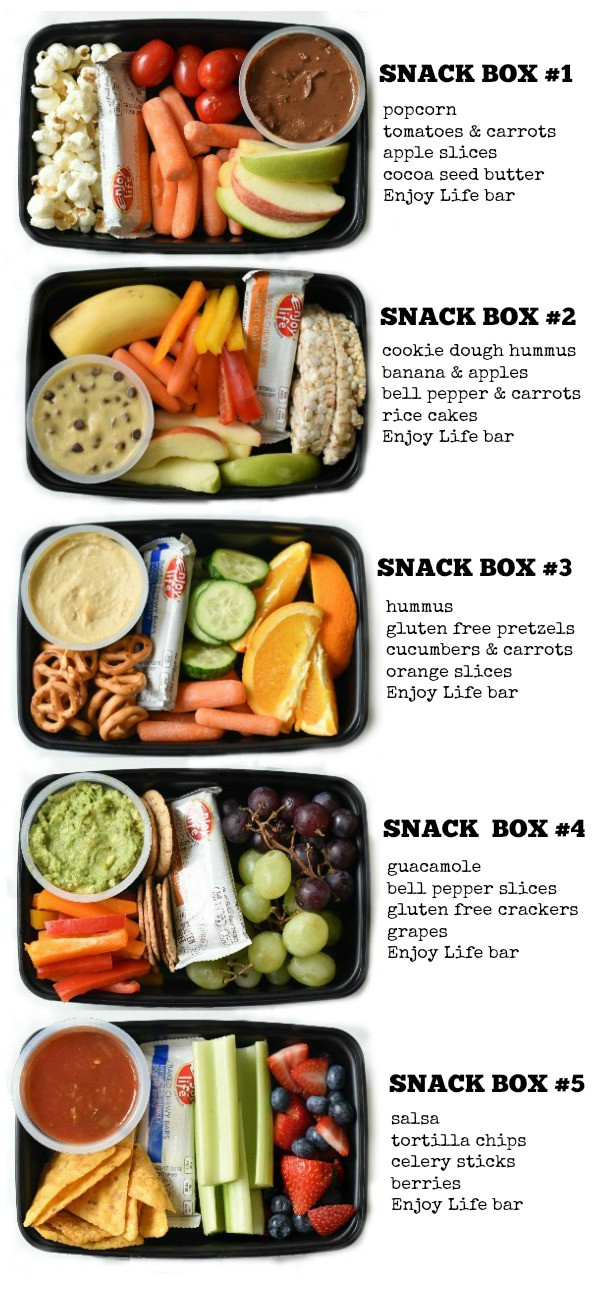 Healthy Snacks For Kids Lunch Boxes
 Kids Snack Bento Boxes Fork and Beans