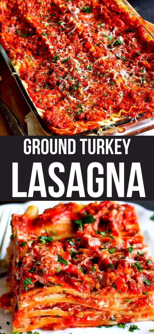 Healthy Turkey Lasagna
 Best Ground Turkey Lasagna Recipe Healthy Dinner