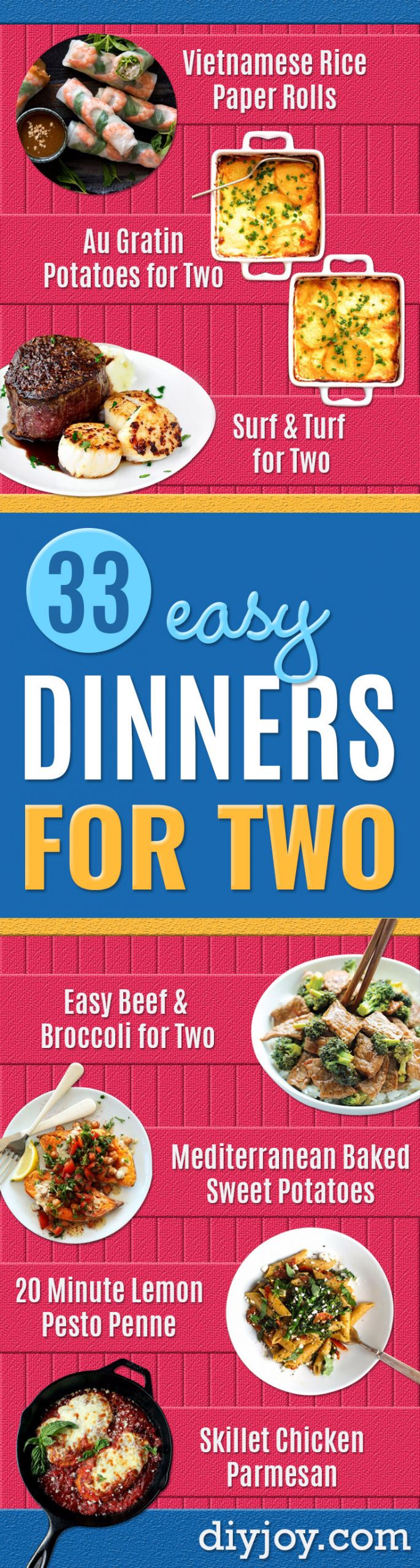 Healthy Weeknight Dinners For Two
 33 Easy Dinner Recipes For Two