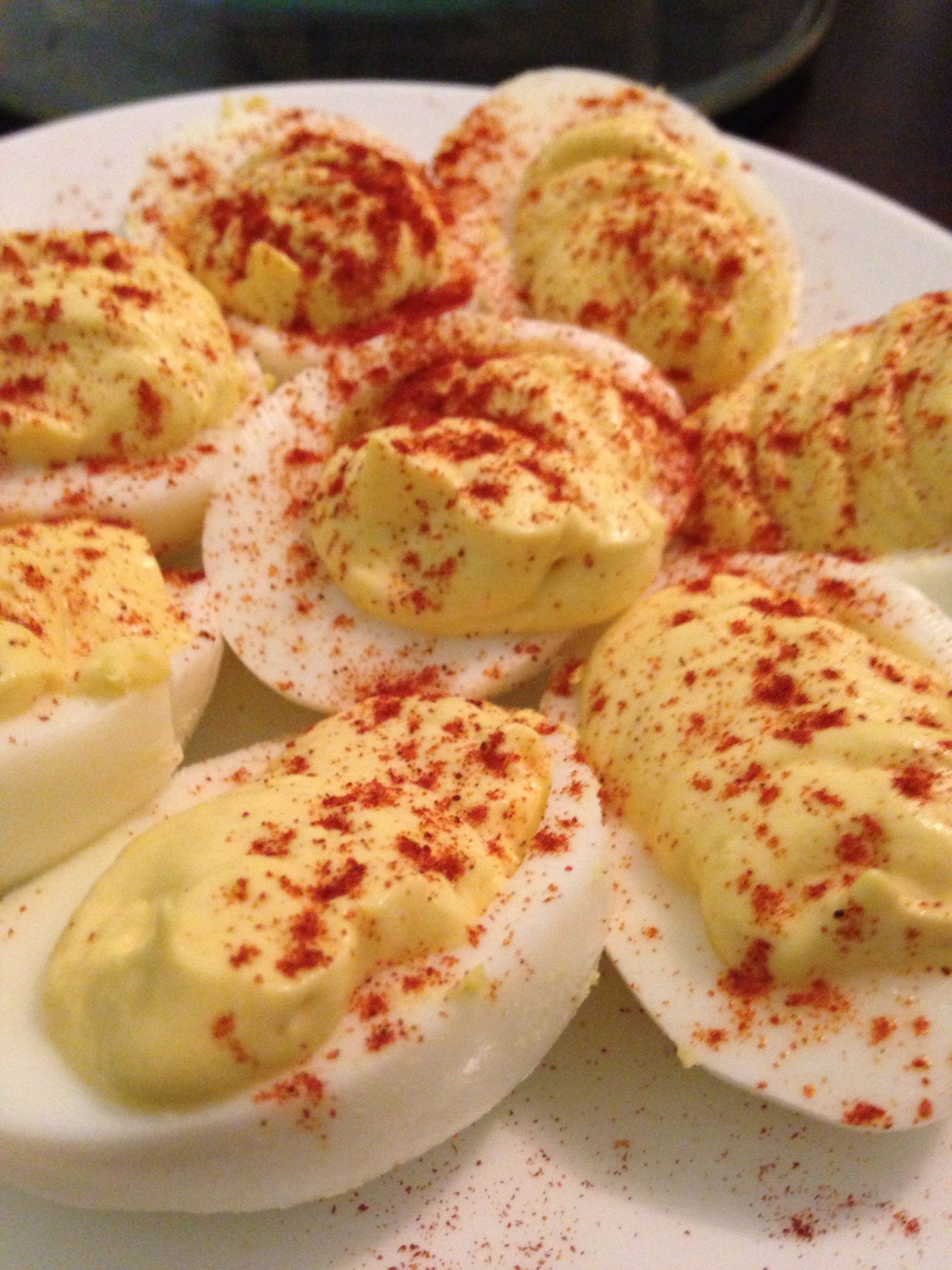 Hellmans Deviled Eggs
 My famous deviled eggs Hellmans mayo french s mustard