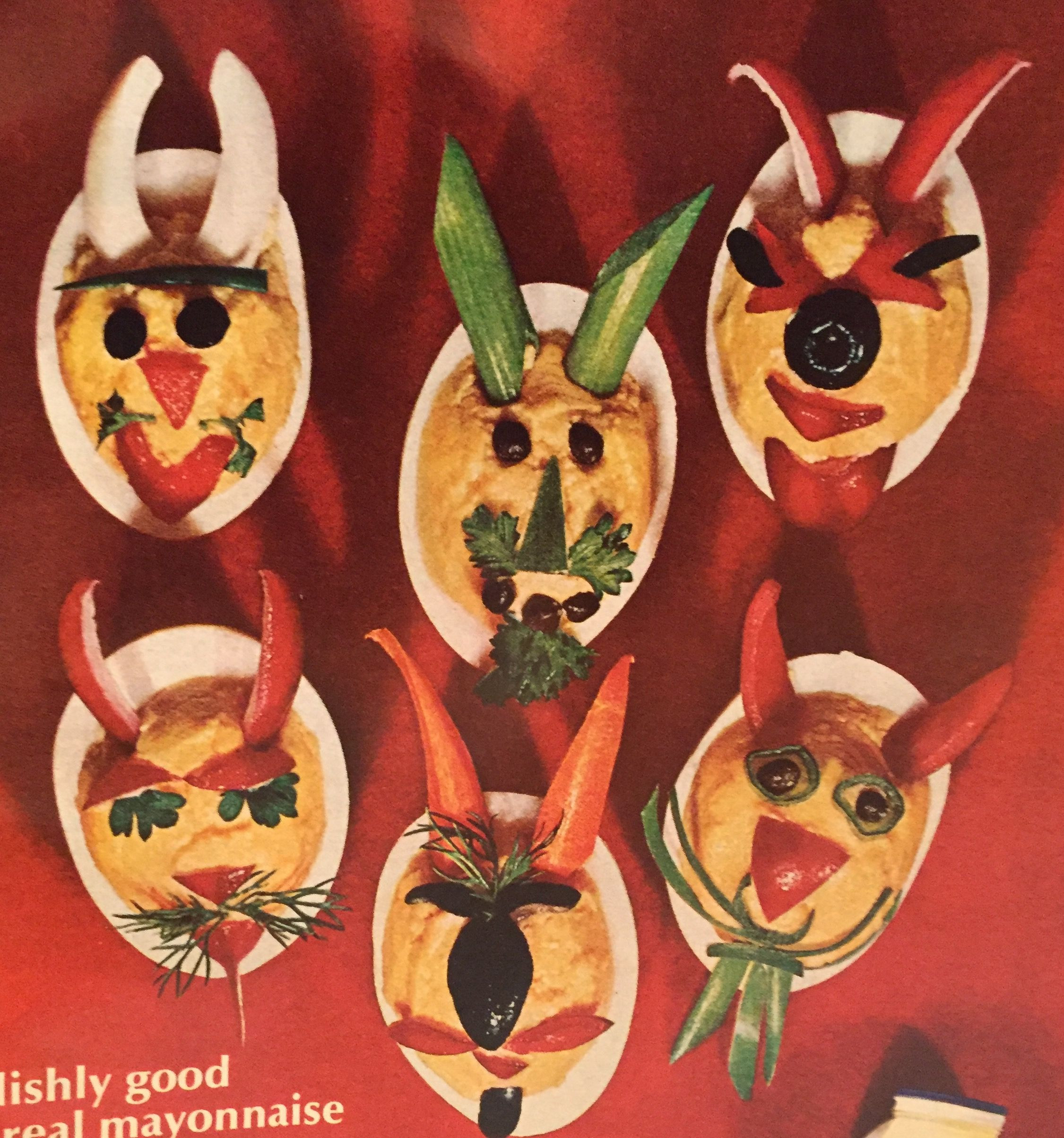 Hellmans Deviled Eggs
 Pin on Vintage Halloween