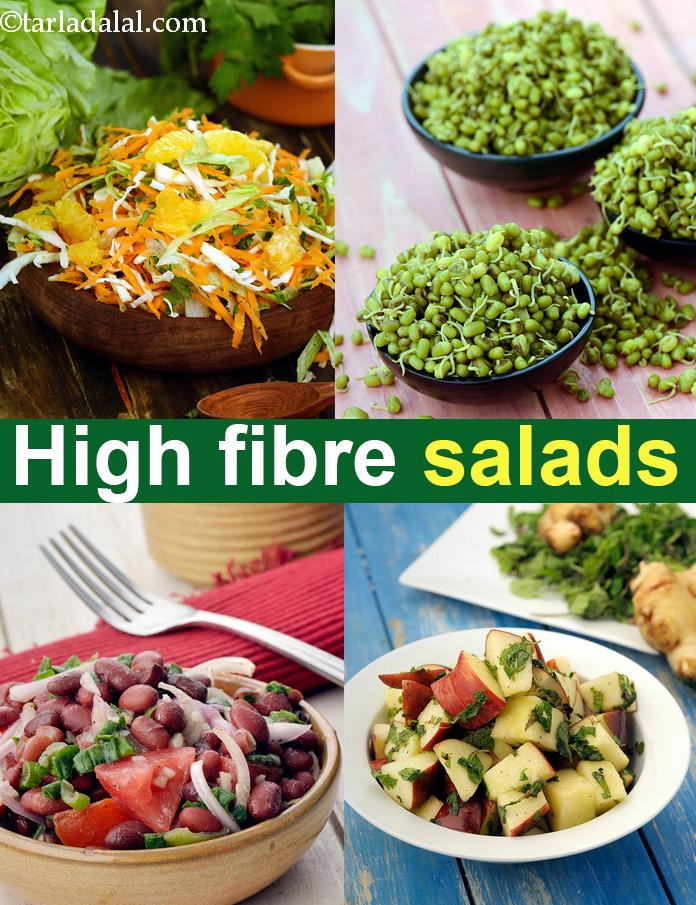 High Fiber Recipes
 High Fibre salad recipes Fibre Rich Indian salad recipes
