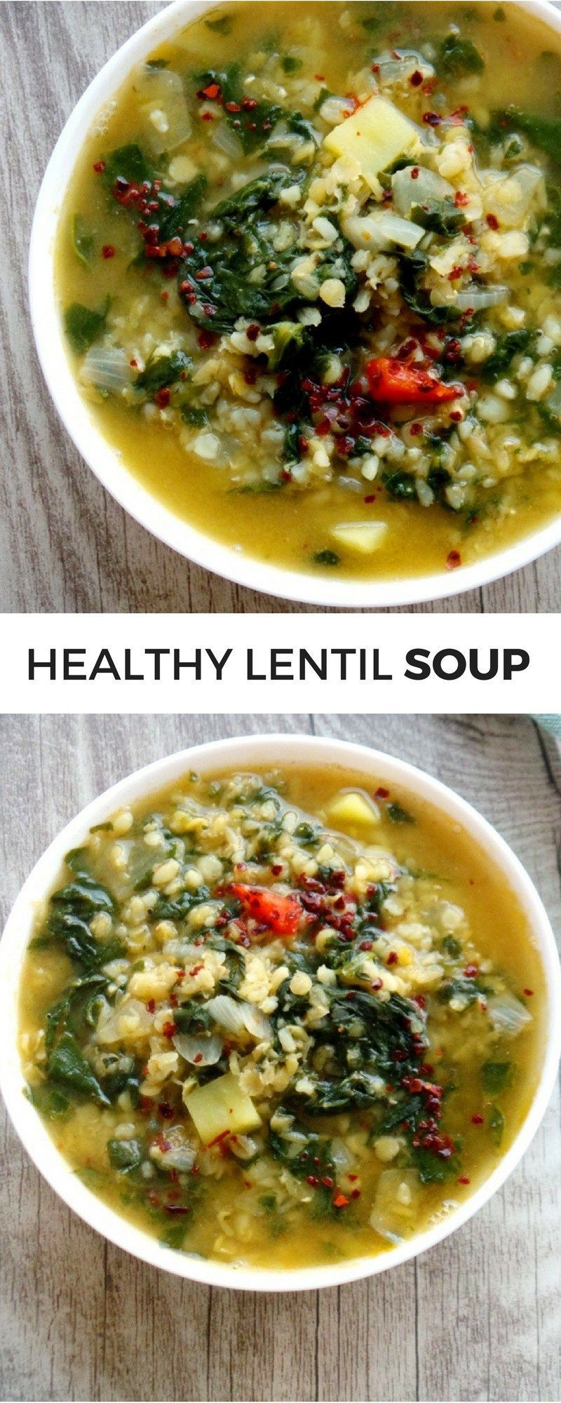 High Fiber Soup Recipes
 Super tasty healthy lentil soup with bulgur and spinach