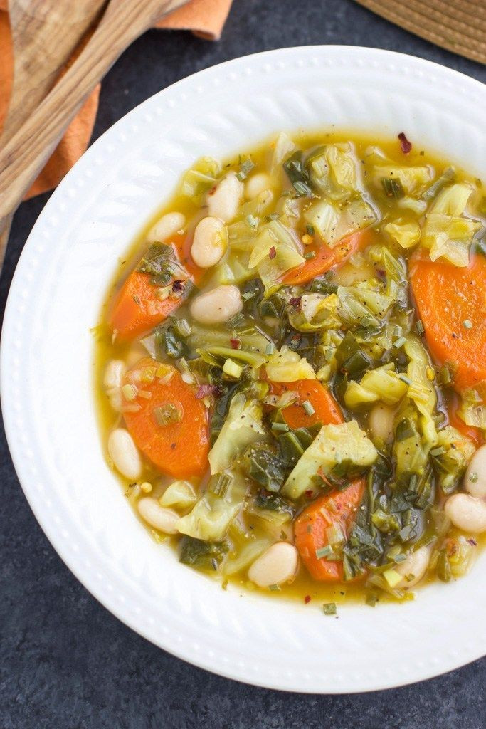 High Fiber Soup Recipes
 Ve arian cabbage soup is super satisfying high in fiber