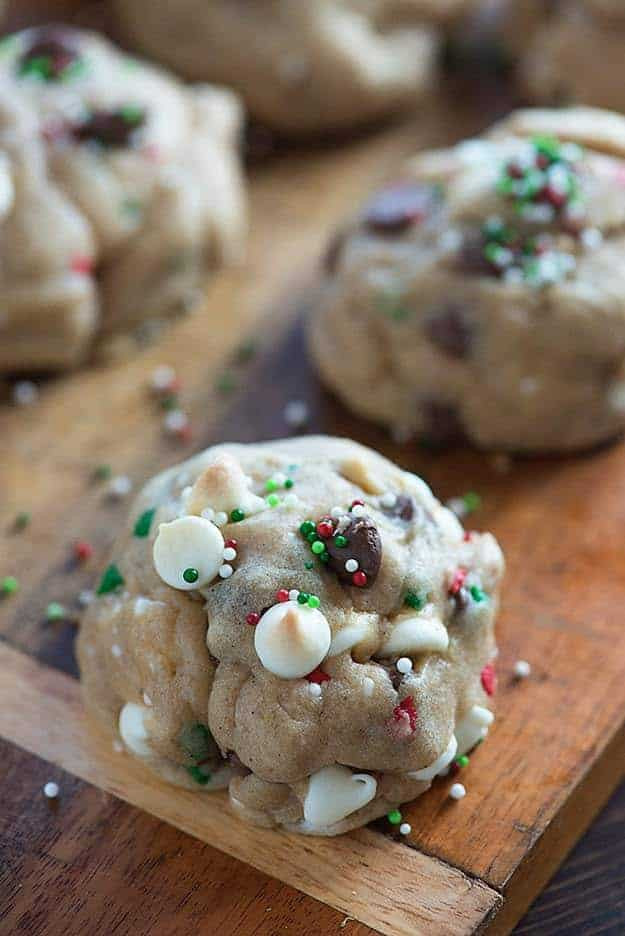Holiday Chocolate Chip Cookies
 Chocolate Chip Christmas Cookies — Buns In My Oven