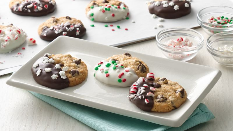 Holiday Chocolate Chip Cookies
 Chocolate Chip Christmas Cookies recipe from Betty Crocker