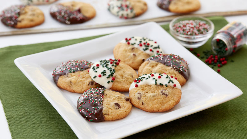 Holiday Chocolate Chip Cookies
 Easy Chocolate Chip Christmas Cookies Small Batch