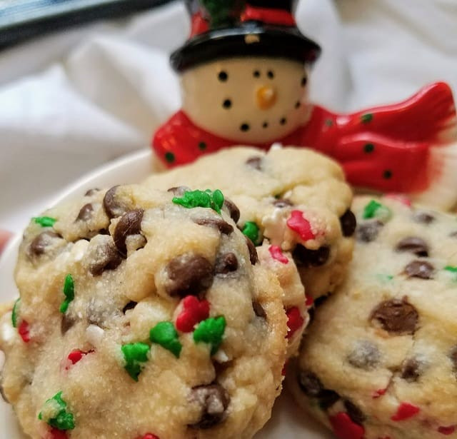 Holiday Chocolate Chip Cookies
 Christmas Chocolate Chip Sprinkles Butter Cookies
