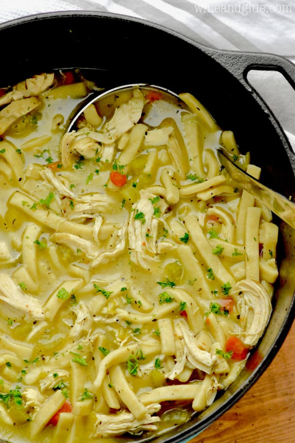 Homemade Chicken Soup Recipe From Scratch
 Homemade Chicken Noodle Soup Wine & Glue