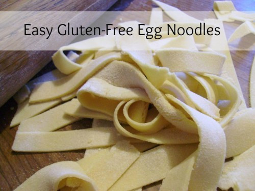Homemade Gluten Free Noodles
 Allergy Free Wednesdays Blog Hop Week 88