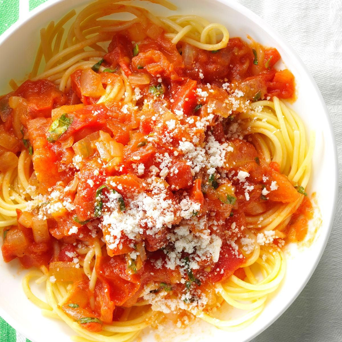 Homemade Pasta Sauce Fresh Tomatoes
 Spaghetti with Fresh Tomato Sauce Recipe