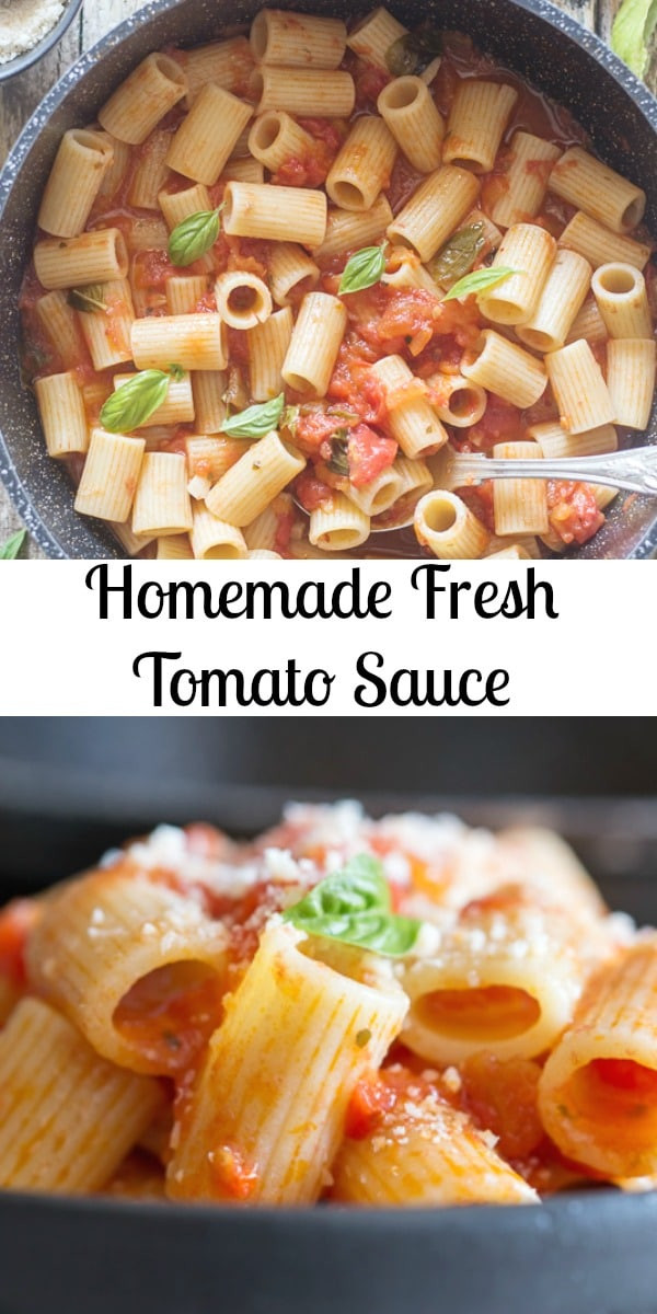 Homemade Pasta Sauce With Fresh Tomatoes
 Homemade Fresh Tomato Sauce The Best Sauce with Few