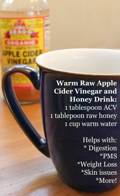 Honey And Apple Cider Vinegar For Weight Loss
 Apple Cider Vinegar and Raw Honey This Warm Drink has